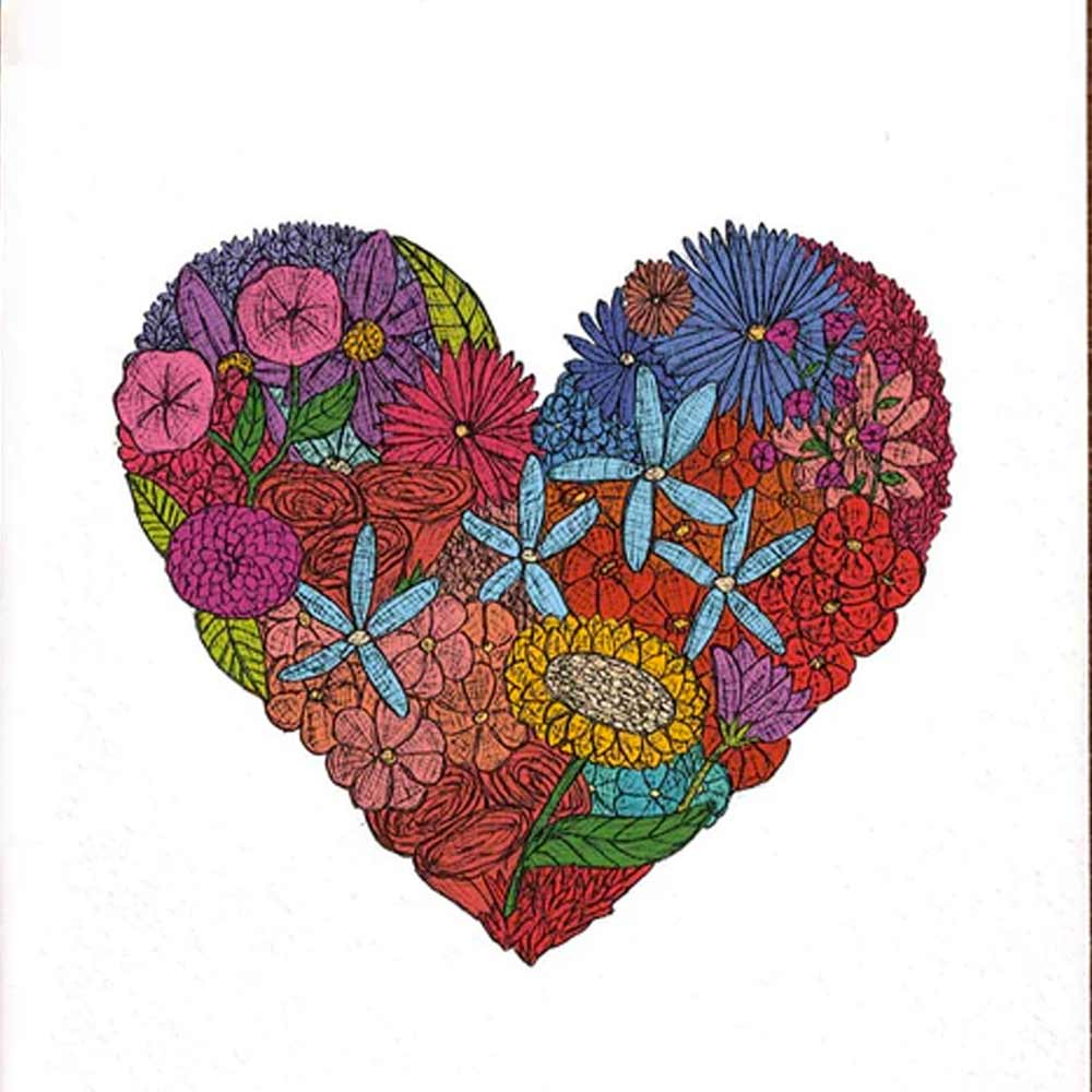 The Nonsense Maker Card - Heart Of Flowers