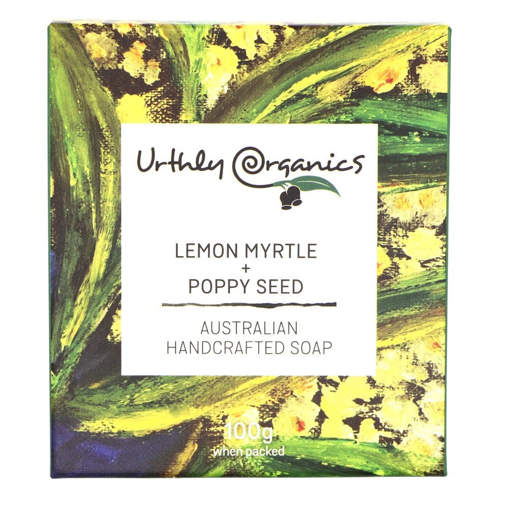 Urthly Organics Soap Bar - Lemon Myrtle & Poppy Seed